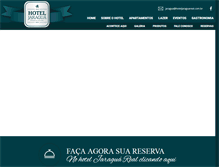 Tablet Screenshot of hoteljaraguareal.com.br